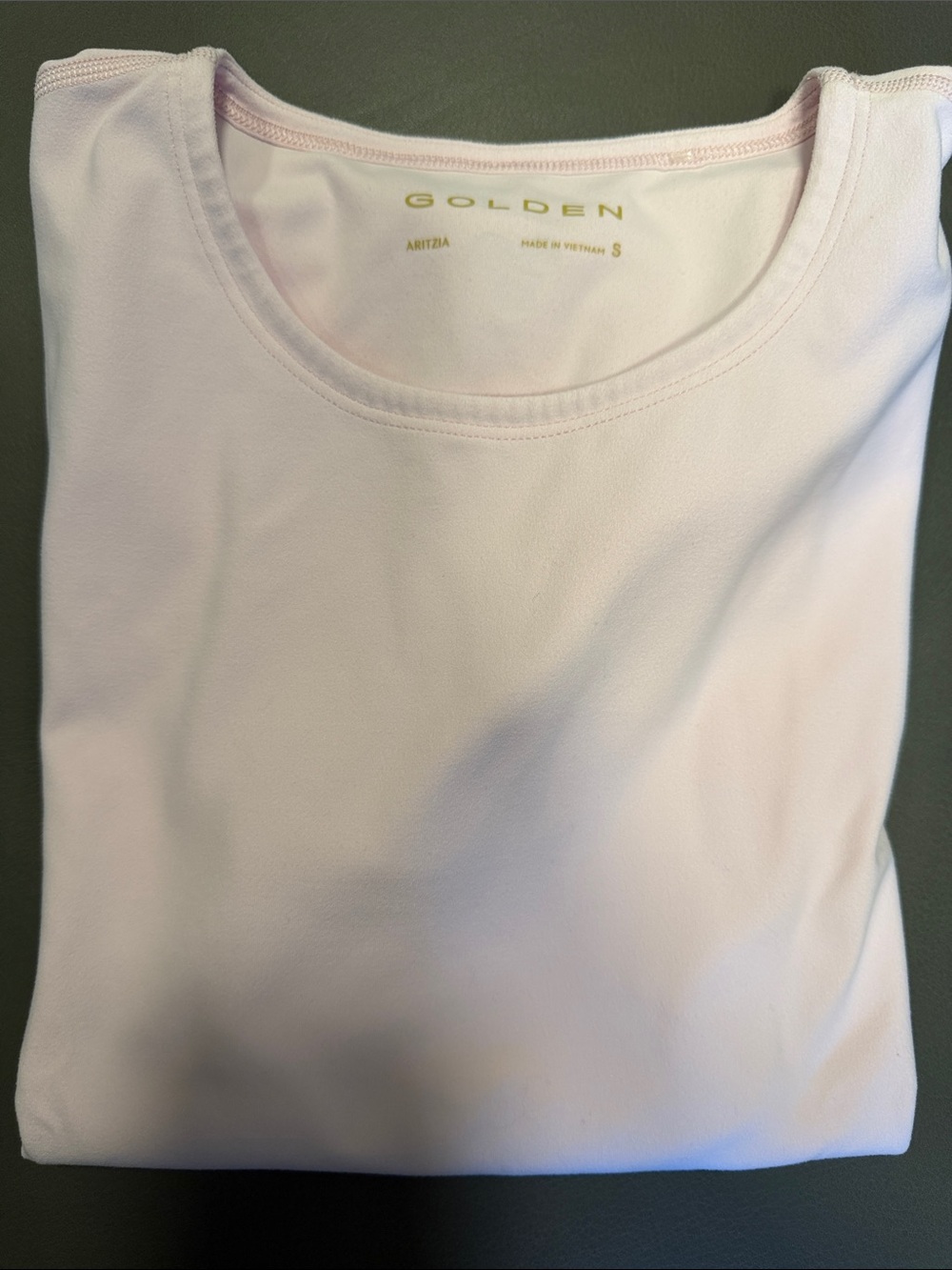 Golden Light Pink Scoop Neck Shirt